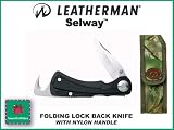 Tools & Hardware : LEATHERMAN Selway Stainless Steel Drop Point Knife Model 830640