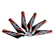 3 Pair Of Main Blade Spare Part For Wltoys V911 4ch 24ghz Rc Helicopter Redblack by OEM