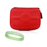 Garmin Nuvi GPS Models Size 4.3. Nylon Red Cube Carrying Case for All Size 4.3 Garmin Models + Live*Laugh*Love Wristband!!!