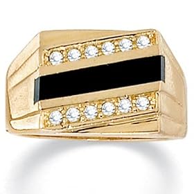 Mens Onyx Ring by Palm Beach Jewelry