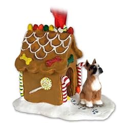 Boxer Ginger Bread House - Ornament
