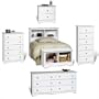 White Monterey Bookcase Headboard Bedroom Set Size: Twin