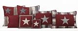 Blue and Red Star 10 Pillow