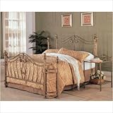 Merced Queen Bedroom Set in Brushed Gold