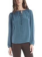 BDBA Blusa Seda (Azul Petróleo)