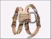 Medium Chromebones Cool Tan Retro Designer Dog Harness