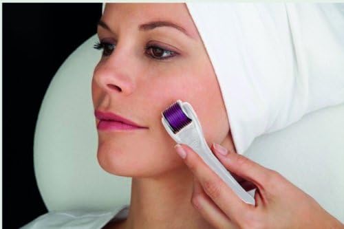 Derma Roller Titanium 1.0mm 600 Micro Needles Skin Care System-Best Facial 600 Microneedle Roller for Cellulite & Wrinkle Removal to Treat Aged Skin, Fine Lines, Crows Feet, Hyper-pigmentation-Stimulates Collagen and Elastin Production to Make Your Skin Firmer Tighter and Smoother Through Dermatology Therapy & Cell Regeneration-The ONLY Derma Roller with a 100% Satisfaction Money Back Guarantee!