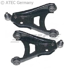 2X Querlenker VORNE UNTEN LINKS UND RECHTS MIT LAGERBUCHSEN UND TRAGGELENK INKL. MUTTERN, RENAULT TWINGO