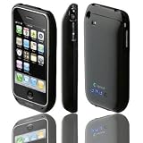 splash O2 Lite Slim-Profile Case & Extended Rechargeable Battery for iPhone 3G 3GS with Camera Flash (Black)