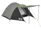 Trail Tents : Trail Moorland Unisex 4 Man Family Tent – Grey