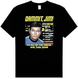 Star Trek Dr McCoy ALL OF THE ABOVE Adult Black T-shirt