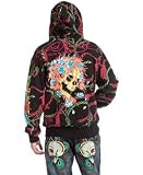  : Ed Hardy Beautiful Allover Print Hoodie