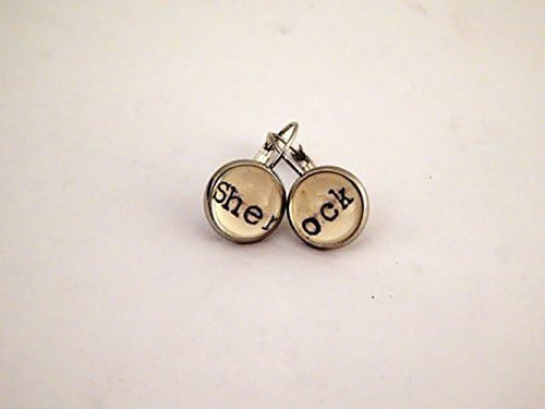Silver Sherlock earrings