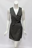 Phillip Lim womens single lapel sleeveless silk dress