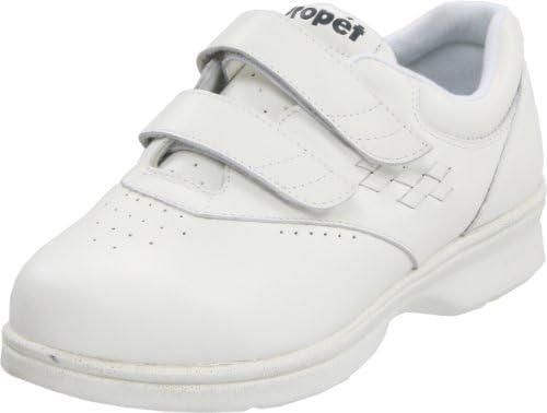 Propet Women's W3915 Vista Walker Sneaker,White Smooth,10 M (US Women's 10 B)