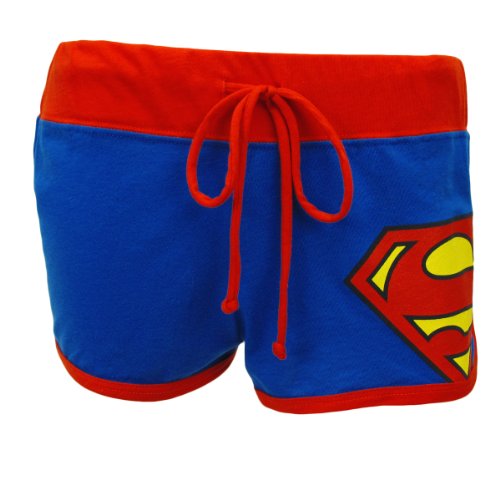 Bioworld Juniors Girls DC Comics Booty Shorts - Large - Superman