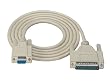 DB9F/DB25M AT Serial Modem Cable, 15ft
