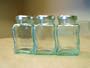3.5 Ounce Spice Jars (6 Jars) Cast in Eco Friendly Recycled Glass From Italy