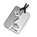Queer as Folk Stainless Steel Yin-Yang Tag w/ Male Insignias