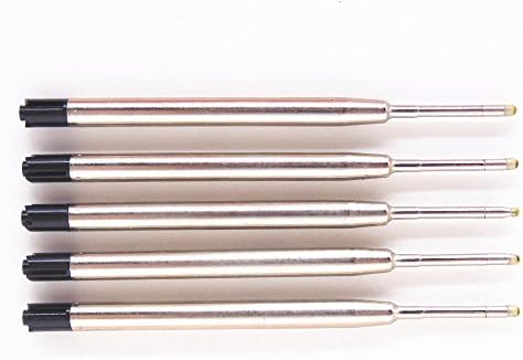 5Pcs JINHAO Black Ball Point Pen Ink Refills Medium Nib