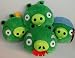 Angry Birds 8" Pigs with Suction Cups - Set of 4