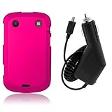 BlackBerry Bold 9900/9930 - Hot Pink Rubberized Hard Plastic Skin Case Cove ....
