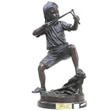 Looking for Trouble Bronze Statue on Marble Base