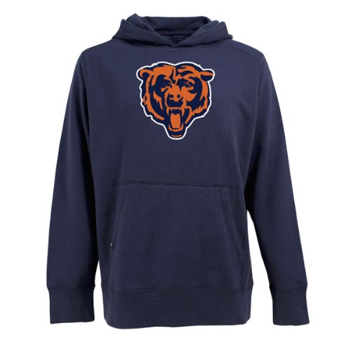 NFL Men's Chicago Bears Signature Hooded Sweatshirt (Navy, X-Large) On Sale