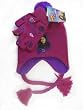 Nickelodeon Fuschia and Purple iCarly Winter Set (2pc) - iCarly Beanie and Mitten with Tassles
