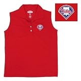 Philadelphia Phillies Womens Excellence Sleeveless Mesh Polo by Antigua Sport