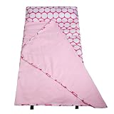 Wildkin Big Dot Pink and White Easy-Clean Nap Mat, One Size