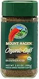 Mount Hagen Organic Freeze Dried Instant Decaffeinated Coffee, 3.53-Ounce Jars (Pack of 6)