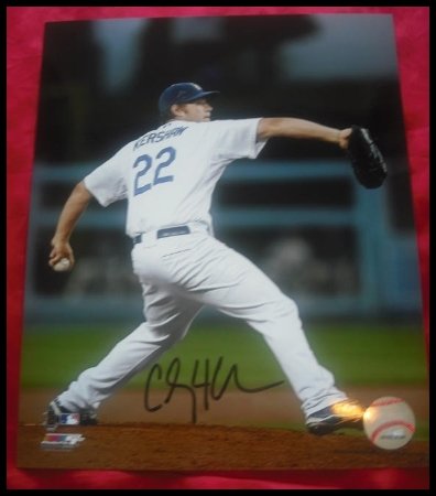 Clayton Kershaw Autographed/Hand Signed Photo
