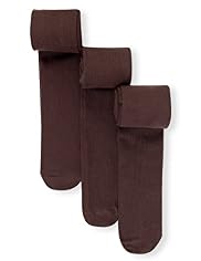 3 Pairs of Plain Stretch School Tights