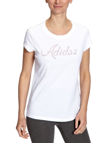 Adidas Damen T-Shirt Glitter, white, M, X29308 Preisvergleich