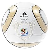 Adidas WC10 Final Repliqué Soccer Ball, White/Metallic Gold/Black, 5