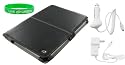4n1 Non-OEM Amazon Kindle DX 9.7 Executive Leather Case with 12v Car Charger and Home Wall Charger