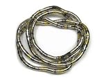 Bendy Flexible and Shapeable Snake Slimline Necklace in Silver and Yellow Tone