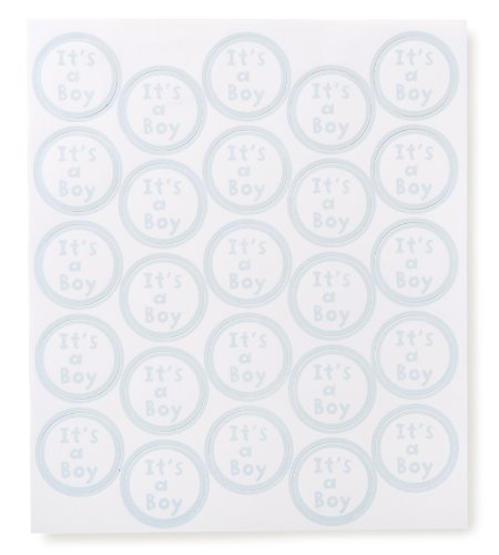 Darice It?s a Baby Boy Clear Seal, 50-Piece