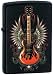 Zippo "Winged Guitar" Black Matte Lighter, 0411