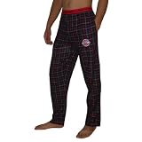 Mens NBA Detroit Pistons Plaid Cotton Thermal Sleepwear / Pajama Pants - Royal Blue & Red (Size: XL)
