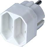 REV Euro-Doppelstecker weiß