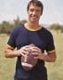Jerzees-50/50 Ringer T-Shirt 5.6 oz.~Oxford/Navy~Adult-MD
