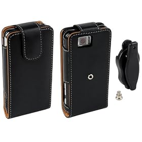 Etui Cuir V�ritable avec Clip Ceinture Pour HTC Touch HD T8282