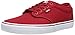 Vans Men's Low-Top Sneakers, Canvas Red White, 10.5