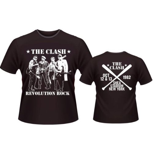 Warner Music Shirts \'The Clash \'REVOLUTION ROCK\' Herren Shirts/ T-Shirts, Gr. 44/46 (S) Preisvergleich