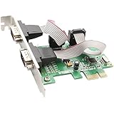 IO Crest 2 Port Serial PCI-e 1.0 x 1 with Full and Low Profile Brackets SI-PEX15037