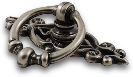 Aged Pewter Ring Pull With Backplate (RE10247AP)