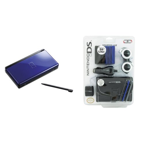 Nintendo DS Lite with Starter Kit Bundle - Cobalt