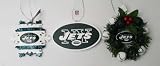 New York Jets 3 Pack Ornaments